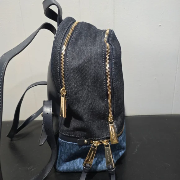 Michael Kors Two-Tone Denim Backpack - Picture 2 of 7